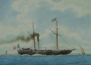 Ozean, das Schiff von Kapitän Combes dem Älteren